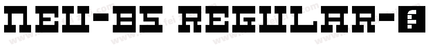 NEU-B5 Regular字体转换